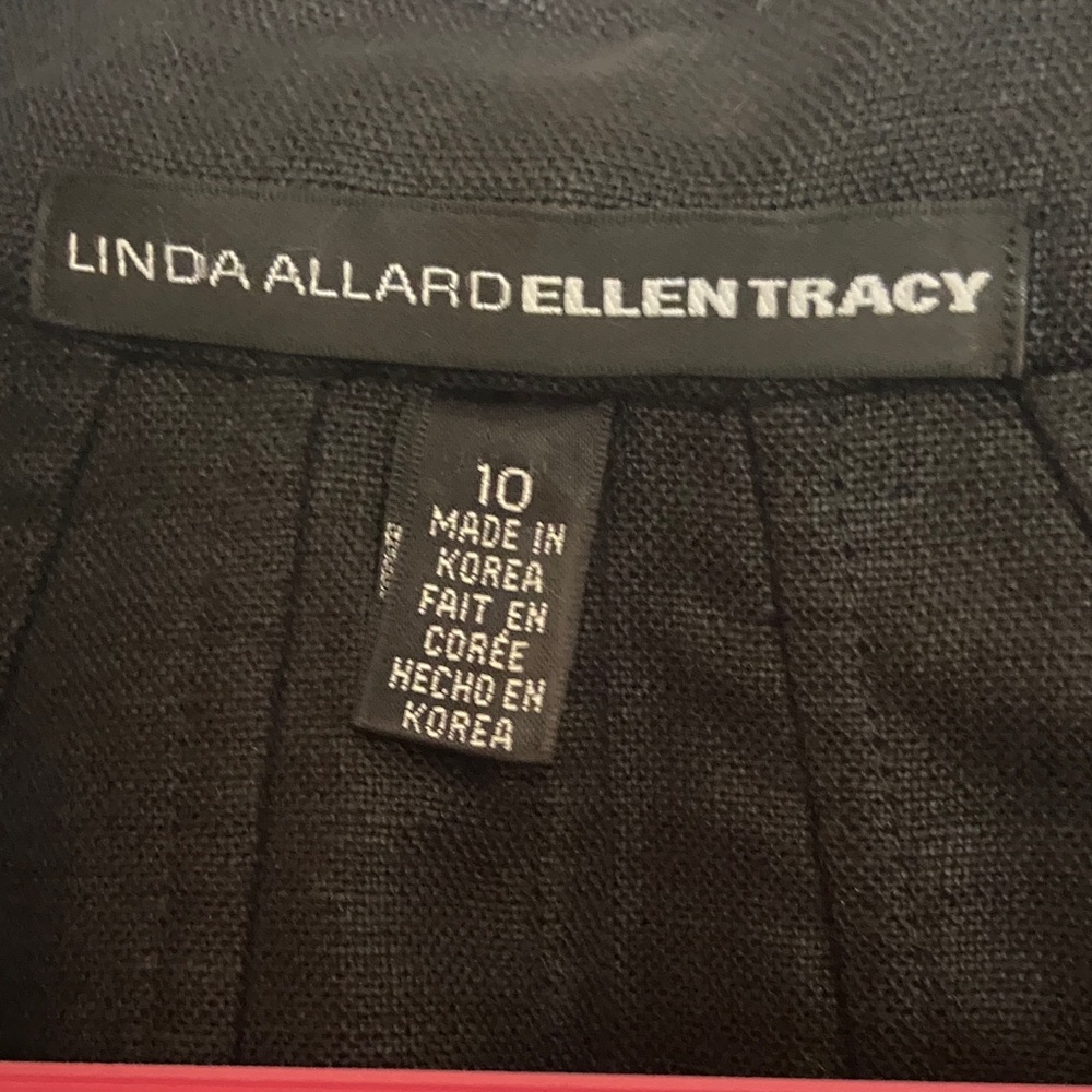Vintage Linda Allard Ellen Tracy Classic Black Women's Blazer - Picture 2 of 11